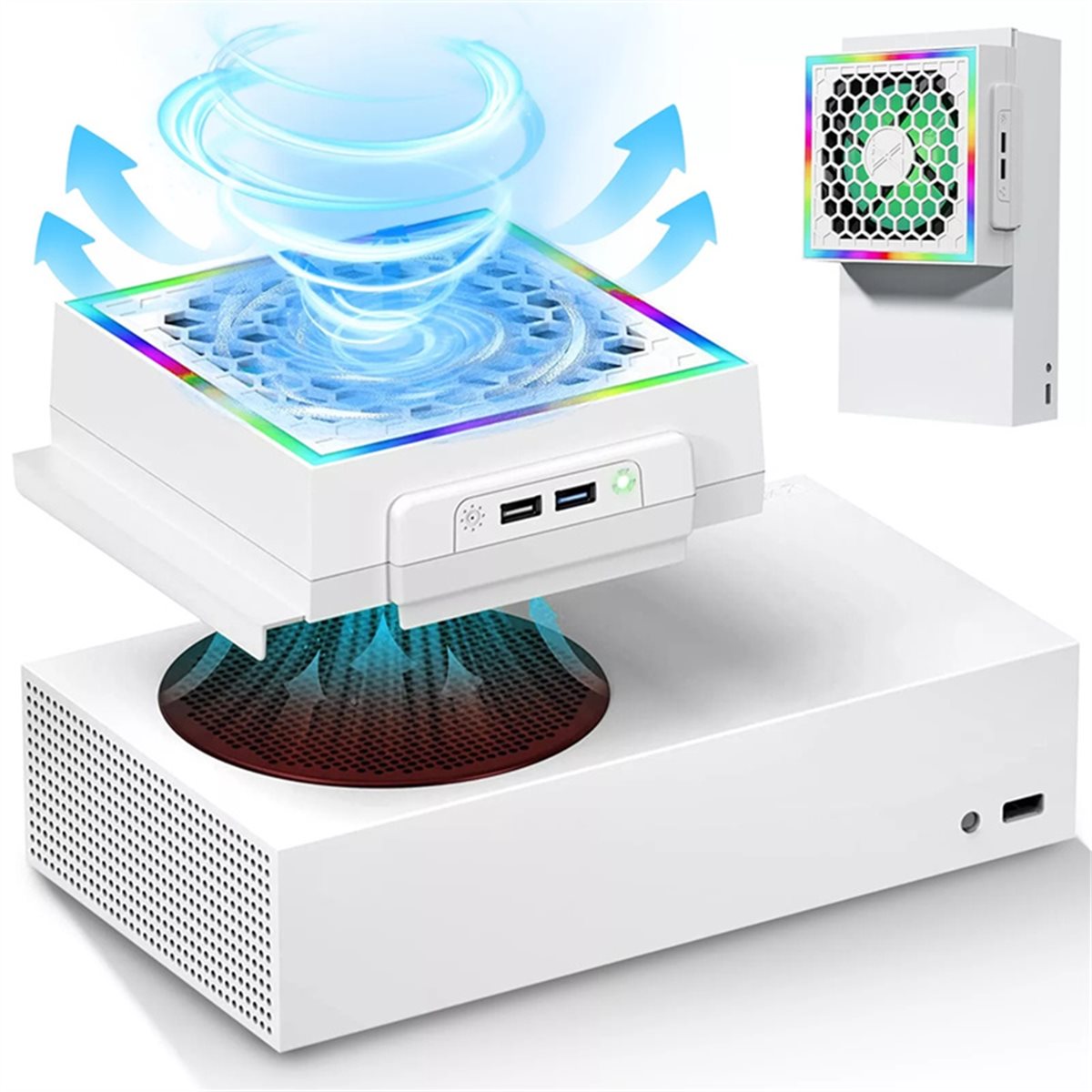 Gaming Console Xbox Series S - [ABJZ] LED Soğutma Fanı Atmosfer Işığı