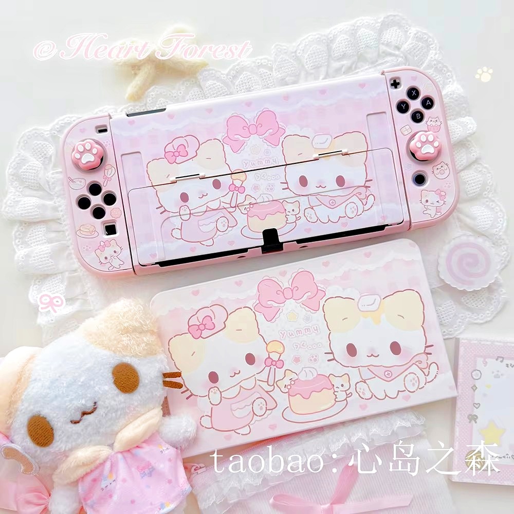 Gaming Console Japan - Pamuk Şeker Kedi Sevimli Switch2 Oled