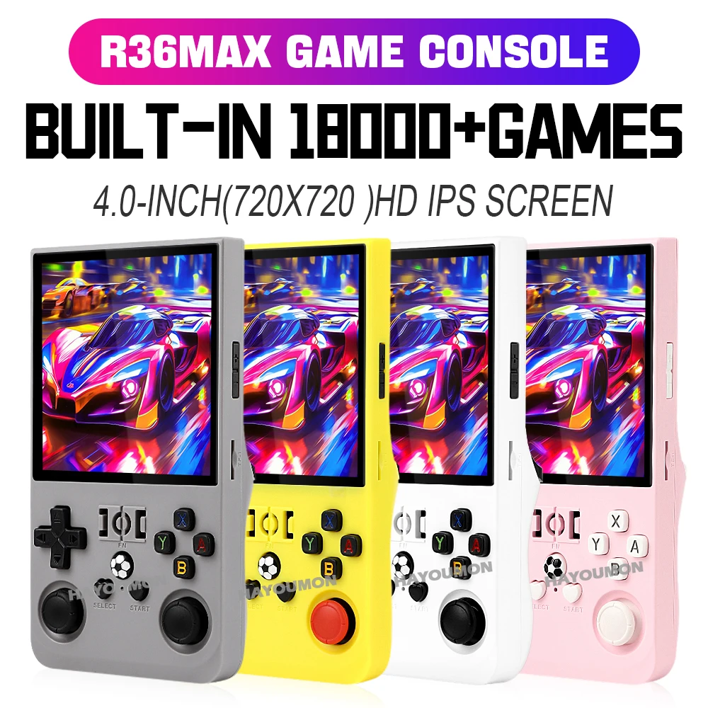 Gaming Console R36 Max - R36 Max Gri El Oyun Oyuncusu